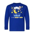 thumbnail image 1 of Inktastic I Love My Mama to the Moon and Back Cute Sheep Long Sleeve Youth T-Shirt, 1 of 5