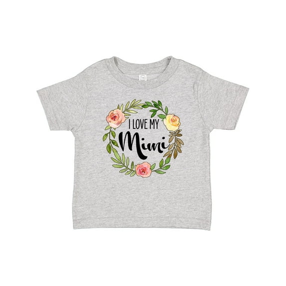 Inktastic I Love my Mimi- flower circle Boys or Girls Baby T-Shirt