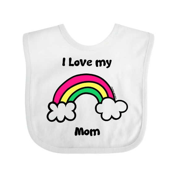 Inktastic I Love my Mom Boys or Girls Baby Bib
