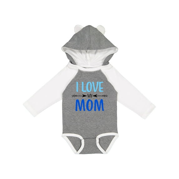 Inktastic I Love My Mom Mothers Day Boys or Girls Long Sleeve Baby Bodysuit