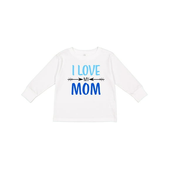 Inktastic I Love My Mom Mothers Day Boys or Girls Long Sleeve Toddler T-Shirt