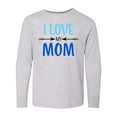 thumbnail image 1 of Inktastic I Love my Mom Mothers Day Long Sleeve Youth T-Shirt, 1 of 5