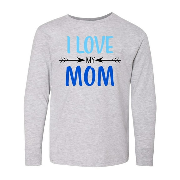 Inktastic I Love my Mom Mothers Day Long Sleeve Youth T-Shirt