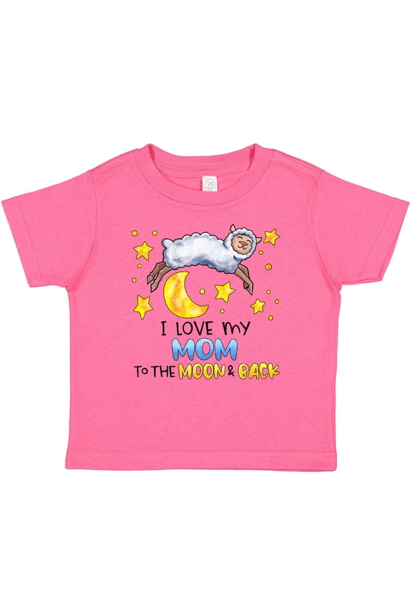 I Love my Mom to the Moon and Back Cute Sheep Boys or Girls Baby T-Shirt