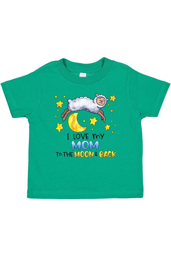 I Love my Mom to the Moon and Back Cute Sheep Boys or Girls Baby T-Shirt