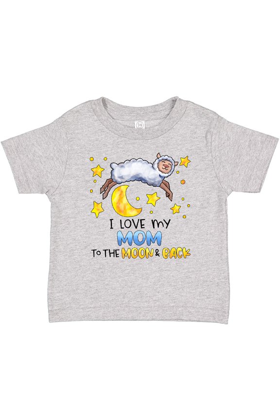 I Love my Mom to the Moon and Back Cute Sheep Boys or Girls Baby T-Shirt
