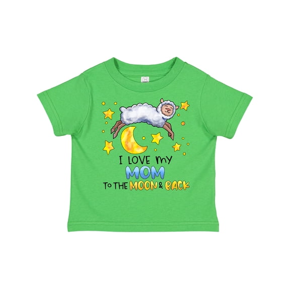 Inktastic I Love my Mom to the Moon and Back Cute Sheep Boys or Girls Toddler T-Shirt