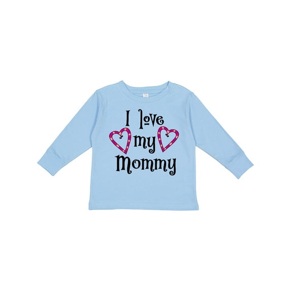 Inktastic I Love my Mommy- hearts Boys or Girls Long Sleeve Toddler T-Shirt