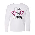 thumbnail image 1 of Inktastic I Love my Mommy- hearts Long Sleeve Youth T-Shirt, 1 of 5