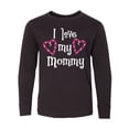 thumbnail image 1 of Inktastic I Love my Mommy- hearts Long Sleeve Youth T-Shirt, 1 of 5