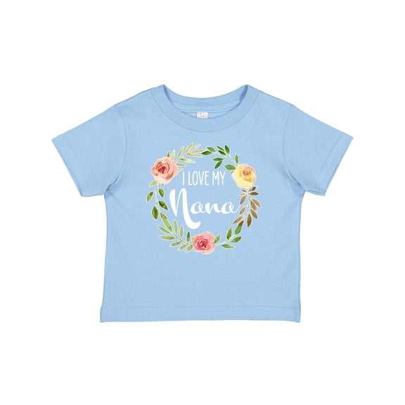 Inktastic I Love my Nana- flower circle Boys or Girls Baby T-Shirt