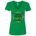 thumbnail image 1 of Inktastic I Love My Nephew Autism Awareness Women's V-Neck T-Shirt, 1 of 5