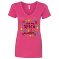 thumbnail image 1 of Inktastic I Love My Nephew Autism Awareness Women's V-Neck T-Shirt, 1 of 5
