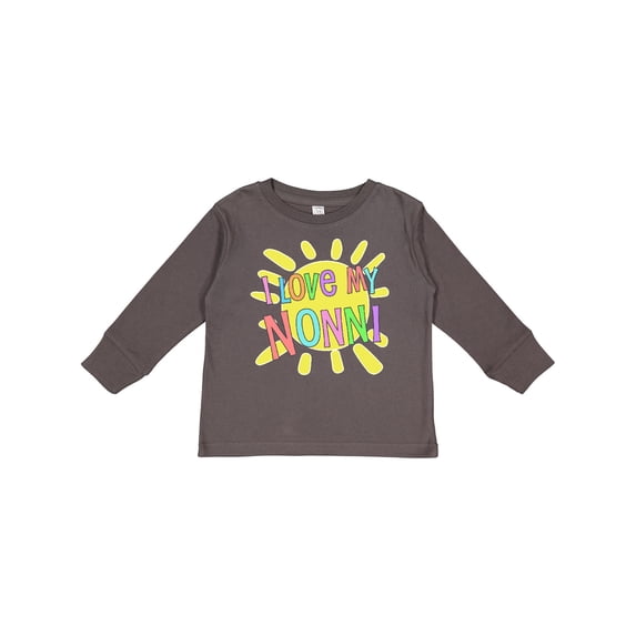 Inktastic I Love my Nonni- sun and rainbow letters Boys or Girls Long Sleeve Toddler T-Shirt