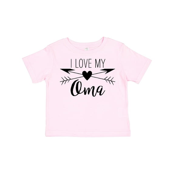 Inktastic I Love my Oma heart and arrows Boys or Girls Toddler T-Shirt