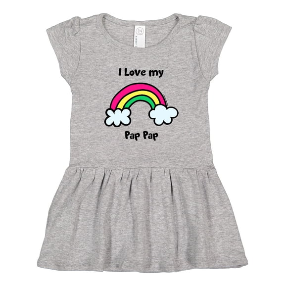 Inktastic I Love my Pap Pap Girls Toddler Dress