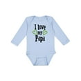 thumbnail image 1 of Inktastic I Love my Papa- hearts Boys or Girls Long Sleeve Baby Bodysuit, 1 of 5