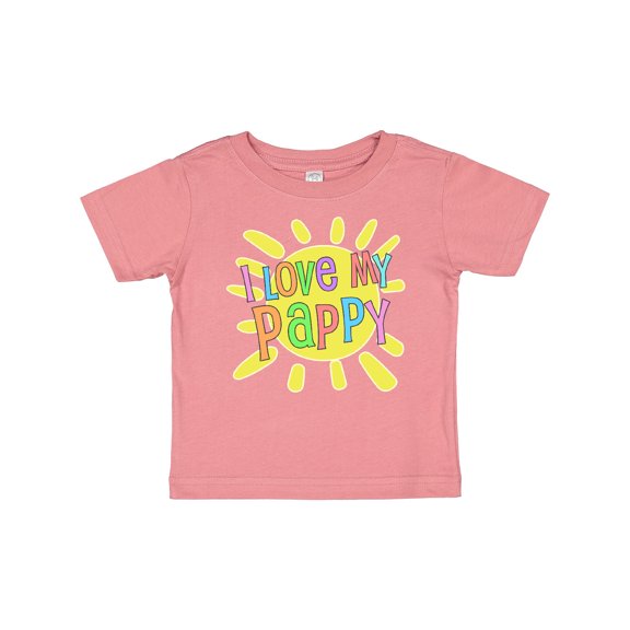 Inktastic I Love my Pappy- sun and rainbow letters Boys or Girls Baby T-Shirt