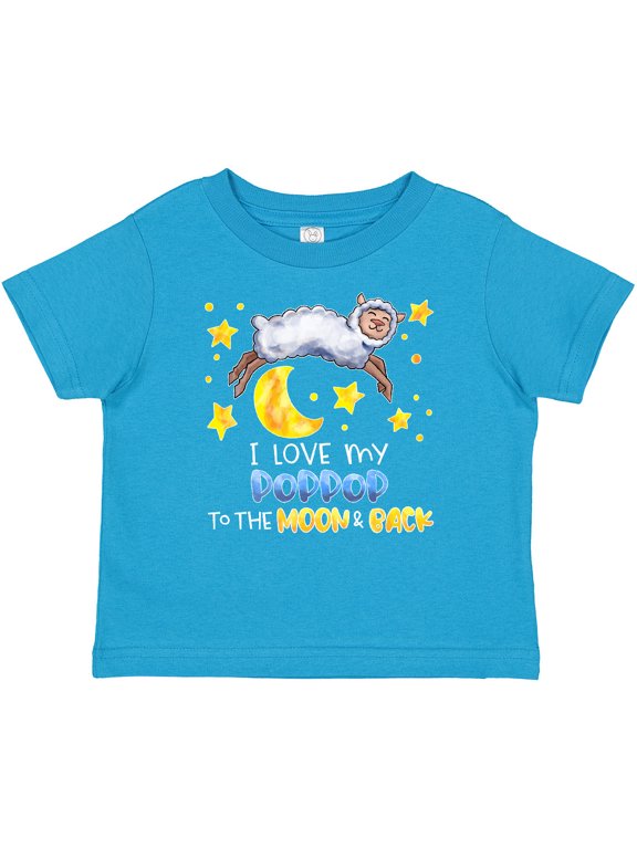 I Love my Poppop to the Moon and Back Cute Sheep Boys or Girls Baby T-Shirt