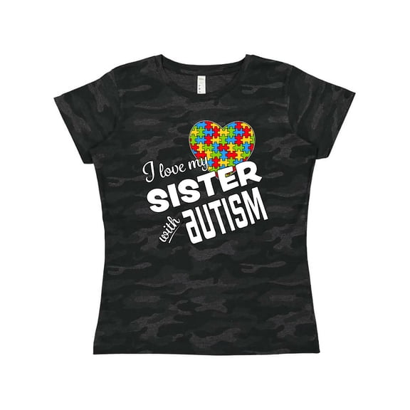 Inktastic I Love my Sister with Autism Women's T-Shirt