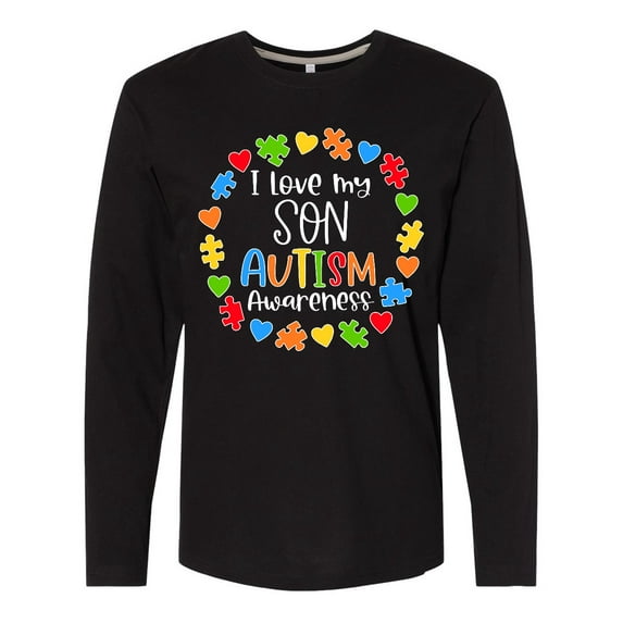 Inktastic I Love my Son Autism Awareness Long Sleeve T-Shirt