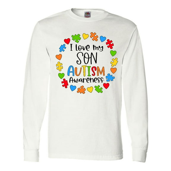 Inktastic I Love my Son Autism Awareness Long Sleeve T-Shirt