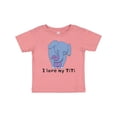 thumbnail image 1 of Inktastic I Love my TiTi Elephant Blue Purple Boys or Girls Baby T-Shirt, 1 of 5