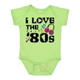 thumbnail image 1 of Inktastic I Love the '80s-musical Notes Boys or Girls Baby Bodysuit, 1 of 5