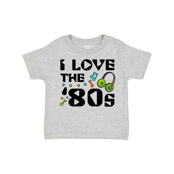 Inktastic I Love the '80s-musical Notes Boys or Girls Toddler T-Shirt