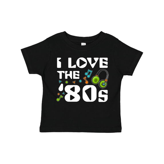 Inktastic I Love the '80s-musical Notes Boys or Girls Toddler T-Shirt