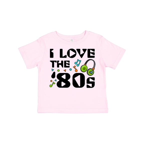 Inktastic I Love the '80s-musical Notes Boys or Girls Toddler T-Shirt