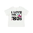 thumbnail image 1 of Inktastic I Love the '80s-musical Notes Boys or Girls Toddler T-Shirt, 1 of 5