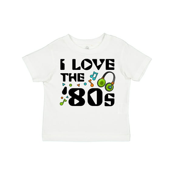 Inktastic I Love the '80s-musical Notes Boys or Girls Toddler T-Shirt