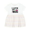 thumbnail image 1 of Inktastic I Love the '80s-musical Notes Girls Baby Dress, 1 of 5