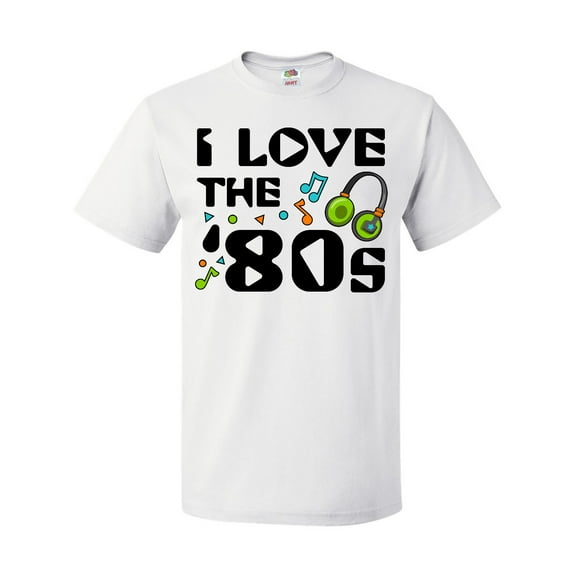 Inktastic I Love the '80s-musical Notes T-Shirt