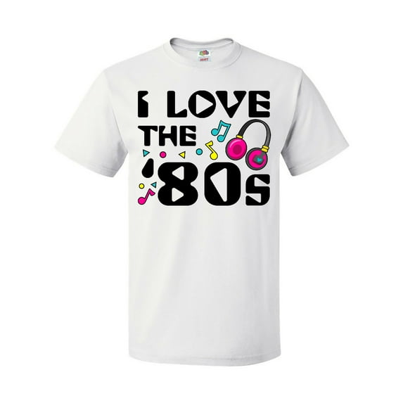 Inktastic I Love the '80s-musical Notes T-Shirt