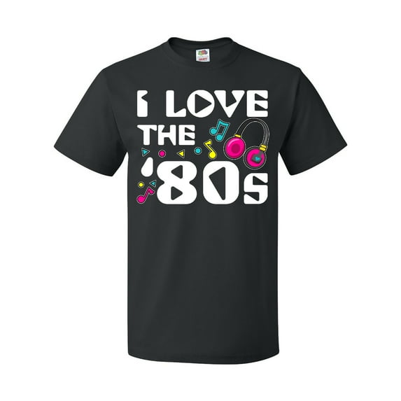 Inktastic I Love the '80s-musical Notes T-Shirt