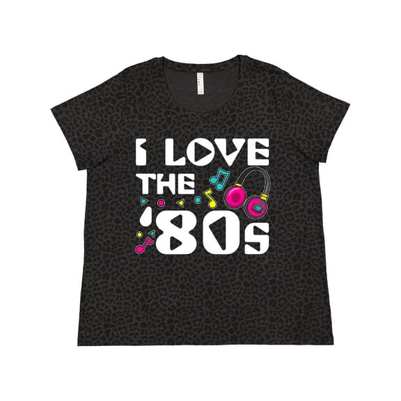 Inktastic I Love the '80s-musical Notes Women's Plus Size T-Shirt