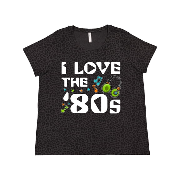 Inktastic I Love the '80s-musical Notes Women's Plus Size T-Shirt