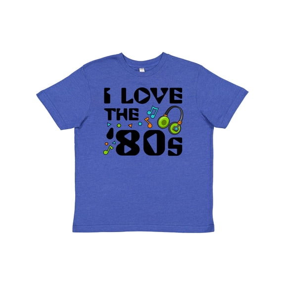 Inktastic I Love the '80s-musical Notes Youth T-Shirt