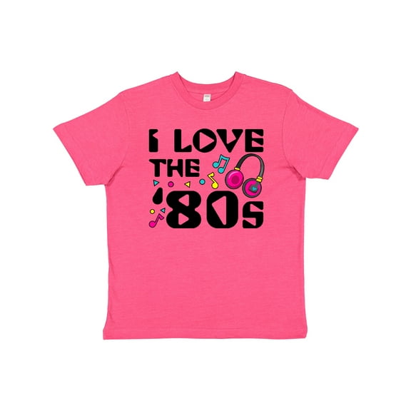 Inktastic I Love the '80s-musical Notes Youth T-Shirt