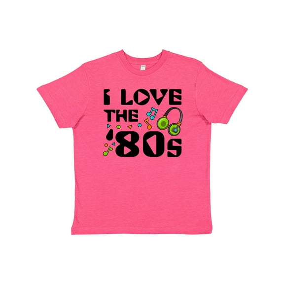 Inktastic I Love the '80s-musical Notes Youth T-Shirt