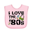 thumbnail image 1 of Inktastic I Love the '80s-musical notes Boys or Girls Baby Bib, 1 of 4