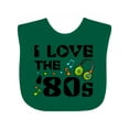 thumbnail image 1 of Inktastic I Love the '80s-musical notes Boys or Girls Baby Bib, 1 of 4