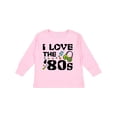 thumbnail image 1 of Inktastic I Love the '80s-musical notes Boys or Girls Long Sleeve Toddler T-Shirt, 1 of 5
