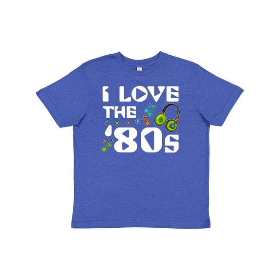 Inktastic I Love the '80s-musical Notes Youth T-Shirt