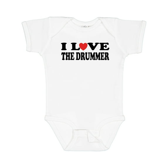 Inktastic I Love the Drummer Boys or Girls Baby Bodysuit