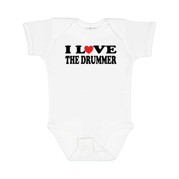 Inktastic I Love the Drummer Boys or Girls Baby Bodysuit