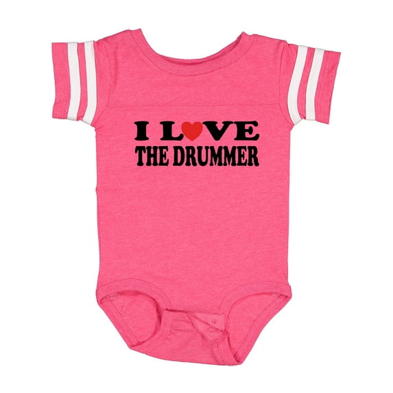 Inktastic I Love the Drummer Boys or Girls Baby Bodysuit