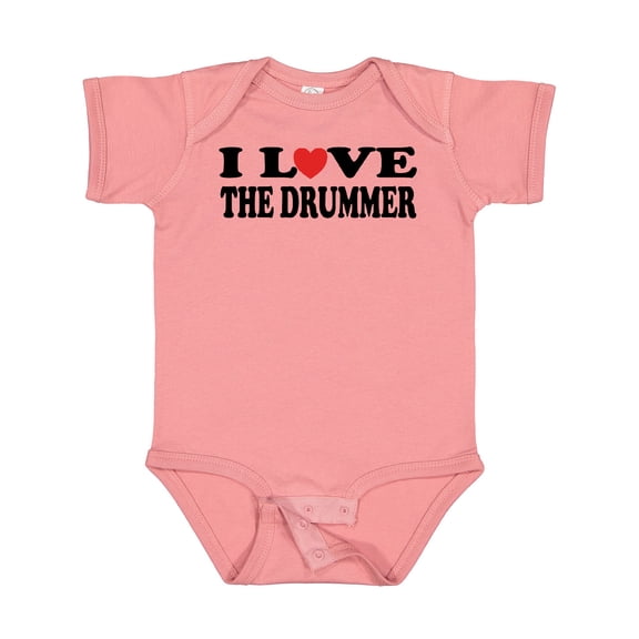 Inktastic I Love the Drummer Boys or Girls Baby Bodysuit
